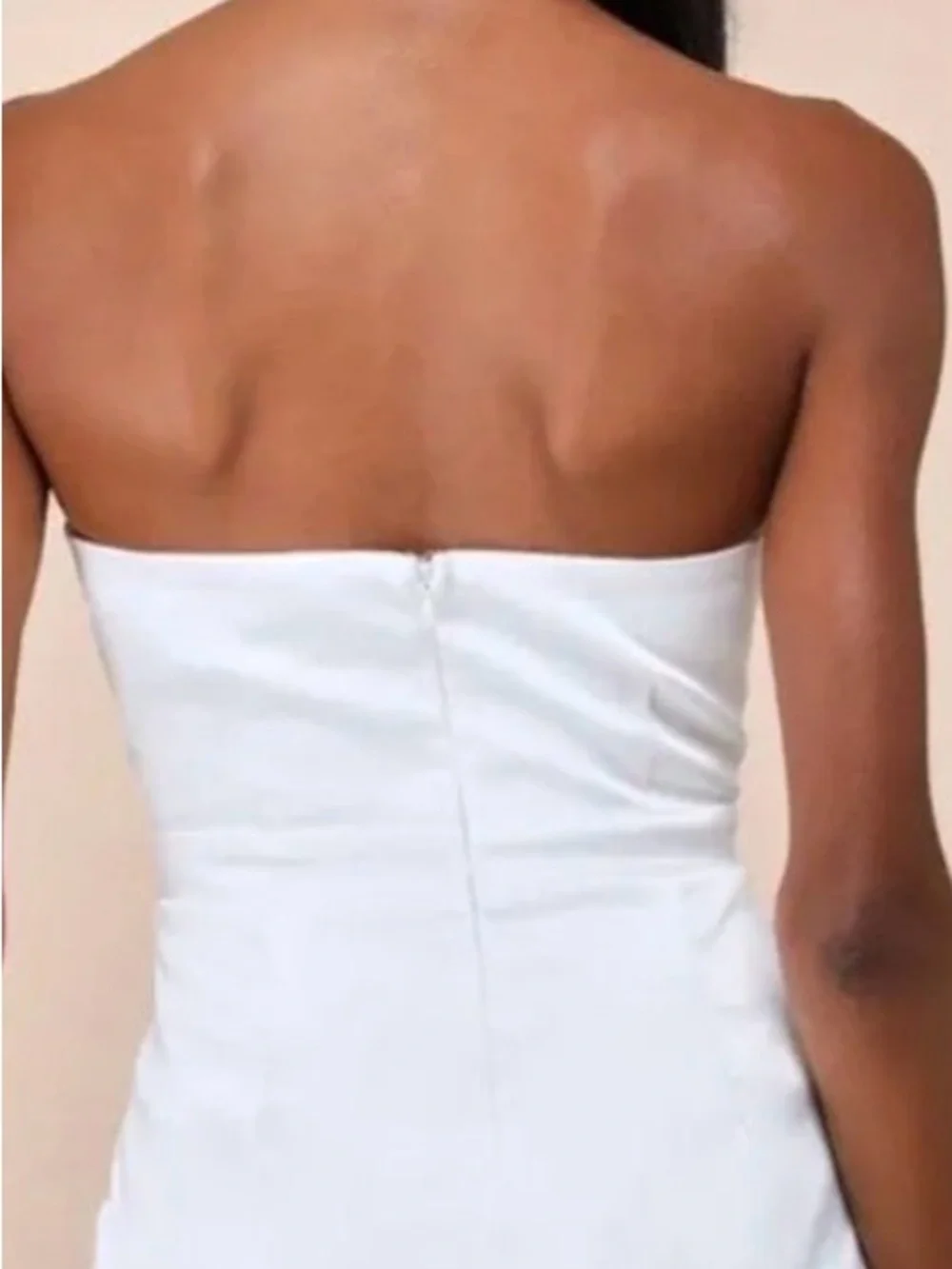Lulu's White Strapless Mini Dress